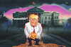 Cartoon: scary (small) by ab tagged usa,wahlen,halloween,trump,us,election,ghost,white,house