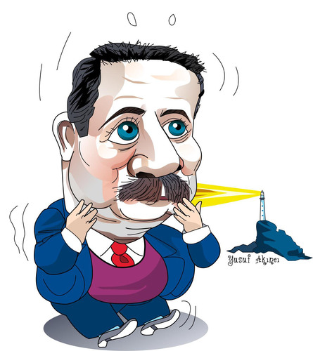 Cartoon: zahit akman (medium) by pisko tagged rutuk