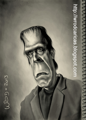 Cartoon: Herman Munster (medium) by WROD tagged herman,munster