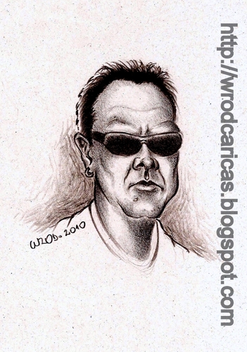 Cartoon: Lars Ulrich (medium) by WROD tagged drummer,metallica,ulrich,lars