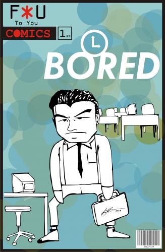 Cartoon: BORED comic book (medium) by andres fv tagged bored,cover