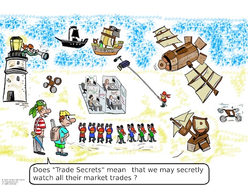 Cartoon: Trade Secrets Definition (medium) by paparazziarts tagged trades,secrets,intellectual,property,commercial,capital,market,brokerage
