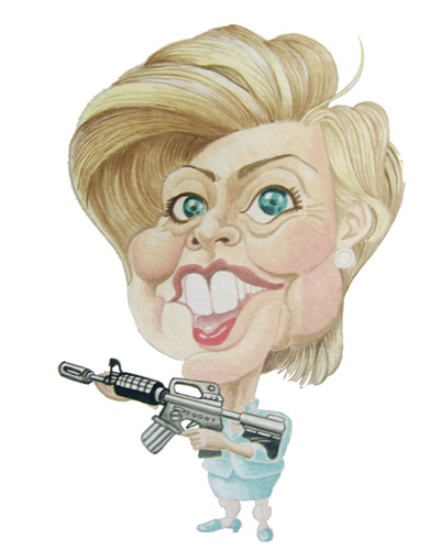 Cartoon: Hillary Clinton (medium) by Romero tagged arte,caricatura,caricature,portrait,mujer,woman,politica,politics,eeuu,hillary,clinton