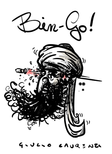 Cartoon: American Bingo (medium) by Giulio Laurenzi tagged qaeda,al,terrorism,laden,bin,osama