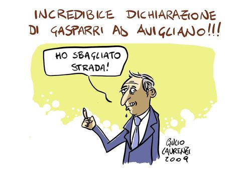 Cartoon: Gasparri ad Avigliano (medium) by Giulio Laurenzi tagged politics