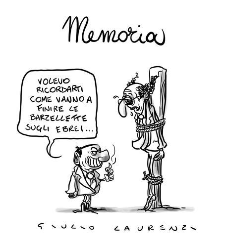 Cartoon: Memoria (medium) by Giulio Laurenzi tagged memoria