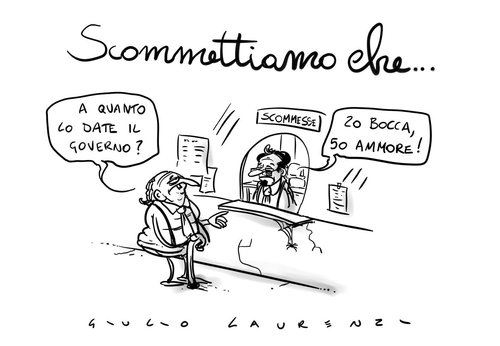 Cartoon: Scommettiamo che (medium) by Giulio Laurenzi tagged scommettiamo,che