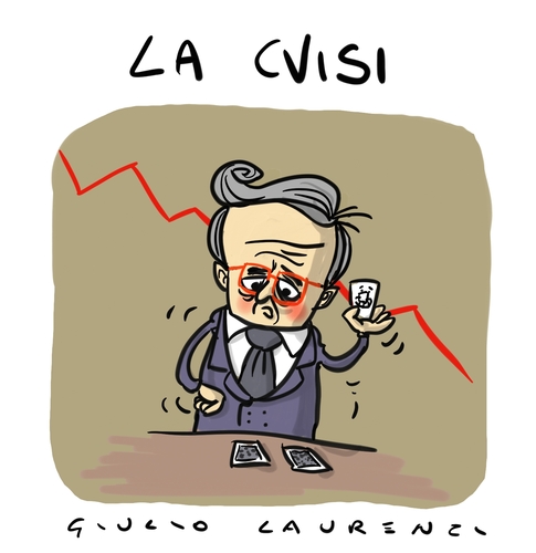 Cartoon: Tremonti e la crisi (medium) by Giulio Laurenzi tagged tremonti