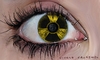 Cartoon: Eye (small) by Giulio Laurenzi tagged radioactivity nuclear