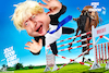 Cartoon: Backed the wrong horse (small) by Bart van Leeuwen tagged boris,johnson,brexit,no,deal,parliament,house,of,commons,horse