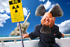 Cartoon: Nuclear Warhead (small) by Bart van Leeuwen tagged kim,jong,un,north,korea,nuclear,weapons,sanctions,missile