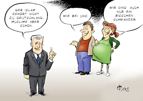 Cartoon: Ein bisschen Islam (medium) by Paolo Calleri tagged deutschland,bundesregierung,groko,grose,koalition,bundesinnenminister,heimatminister,horst,seehofer,csu,brauchtum,religion,islam,muslime,landtagswahlen,bayern,geschichte,christentum,karikatur,cartoon,paolo,calleri,deutschland,bundesregierung,groko,grose,koalition,bundesinnenminister,heimatminister,horst,seehofer,csu,brauchtum,religion,islam,muslime,landtagswahlen,bayern,geschichte,christentum,karikatur,cartoon,paolo,calleri