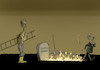 Cartoon: Ende der Diskussion (small) by Paolo Calleri tagged ukraine,russland,krieg,militaer,technologie,marschflugkoerper,taurus,lieferung,diskussion,debatte,bundestag,merz,scholz,bundeskanzler,politik,karikatur,cartoon,paolo,calleri