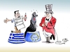Cartoon: Eurozirkus (small) by Paolo Calleri tagged griechenland,athen,eu,europa,euro,eurozone,finanzmärkte,politik,euroretter,schuldenkrise,bankenkrise,pleite,partnerstaaten,drachme,konservative,antonis,samaras,regierungsbildung
