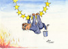 Cartoon: F EU erwehr (small) by Paolo Calleri tagged eu,europa,krisen,klima,klimawandel,migration,fluechtlinge,fluechtlingscamp,griechenland,moria,lesbos,anspruch,verantwortung,werte,arbeit,wirtschaft,finanzen,politik,gesellschaft,krieg,elend,armut,fluechtlingspolitik,karikatur,cartoon,paolo,calleri