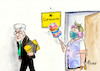 Cartoon: Obacht! (small) by Paolo Calleri tagged deutschland,baden,wuerttemberg,stuttgart,landesregierung,laendle,covid,19,corona,neuinfektionen,warnung,mahnung,ministerpraesident,kretschmann,lockdown,areit,soziales,schulen,wirtschaft,schwaben,kehrwoche,masken,maskenpflicht,abstand,regeln,karikatur,cartoon,paolo,calleri