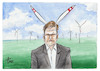 Cartoon: Osterhabeck (small) by Paolo Calleri tagged deutschland,umwelt,wirtschaft,bundeswirtschaftsminister,robert,habeck,osterpaket,energie,erneuerbar,energiewende,oekologie,windkraft,karikatur,cartoon,paolo,calleri