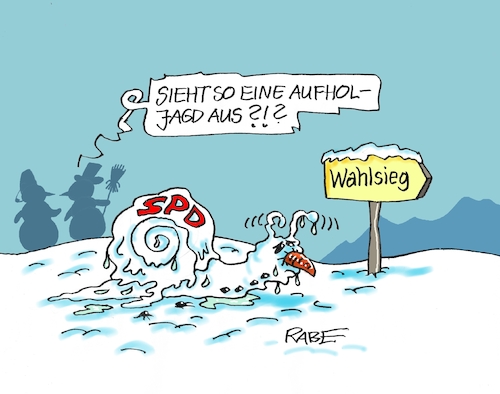 Aufholjagd im Schnee