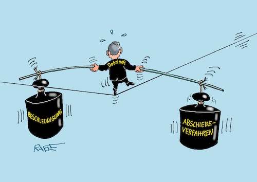 Balanceakt (medium) Cartoon: Balanceakt (medium) by RABE tagged merz,union,kanzler,fritze,koalition,spd,klingbeil,bundesregierung,rabe,ralf,böhme,cartoon,karikatur,pressezeichnung,farbcartoon,tagescartoon,trump,putin,krisen,tv,nachrichten,waschmaschine,dobrindt,innenminister,abschiebung,stadtbild,drahtseil,hochseilakt,balance,artist,gesetzentwurf,abschiebeverfahren,abschiebehaft,merz,union,kanzler,fritze,koalition,spd,klingbeil,bundesregierung,rabe,ralf,böhme,cartoon,karikatur,pressezeichnung,farbcartoon,tagescartoon,trump,putin,krisen,tv,nachrichten,waschmaschine,dobrindt,innenminister,abschiebung,stadtbild,drahtseil,hochseilakt,balance,artist,gesetzentwurf,abschiebeverfahren,abschiebehaft