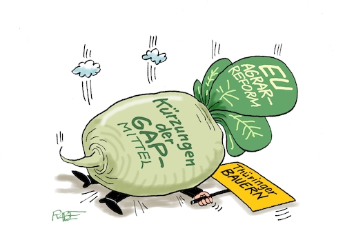Cartoon: Bauernprotest (medium) by RABE tagged merz,kanzler,koalition,union,spd,klingbeil,cartoon,karikatur,pressezeichnung,farbcartoon,tagescartoon,bürokratie,verwaltung,beamte,modernisierung,monster,drachen,schwert,holzschwert,nägel,säge,eu,europa,agrar,agrarreform,thüringen,bauern,gap,kürzung,reform,rübe,merz,kanzler,koalition,union,spd,klingbeil,cartoon,karikatur,pressezeichnung,farbcartoon,tagescartoon,bürokratie,verwaltung,beamte,modernisierung,monster,drachen,schwert,holzschwert,nägel,säge,eu,europa,agrar,agrarreform,thüringen,bauern,gap,kürzung,reform,rübe