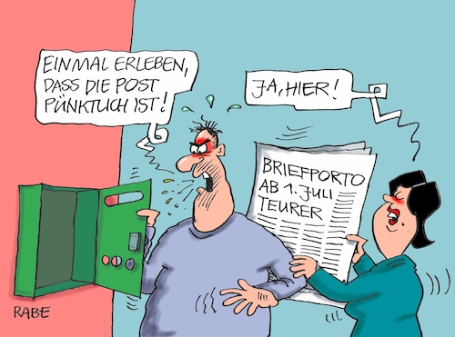 Briefportoerhöhung II