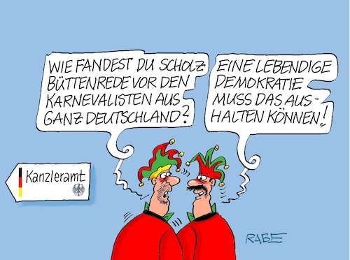 Cartoon: Büttenredner Scholz (medium) by RABE tagged ampel,ampelregierung,rot,grün,gelb,fdp,spd,grüne,rabe,ralf,böhme,cartoon,karikatur,pressezeichnung,farbcartoon,tagescartoon,inflation,einkommen,rente,rentenpaket,bruch,streit,neuwahlen,kanzleramt,scholz,bütt,büttenrede,karneval,fasching,karnevalisten,ampel,ampelregierung,rot,grün,gelb,fdp,spd,grüne,rabe,ralf,böhme,cartoon,karikatur,pressezeichnung,farbcartoon,tagescartoon,inflation,einkommen,rente,rentenpaket,bruch,streit,neuwahlen,kanzleramt,scholz,bütt,büttenrede,karneval,fasching,karnevalisten