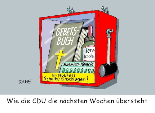 CDU Notfallschränkchen