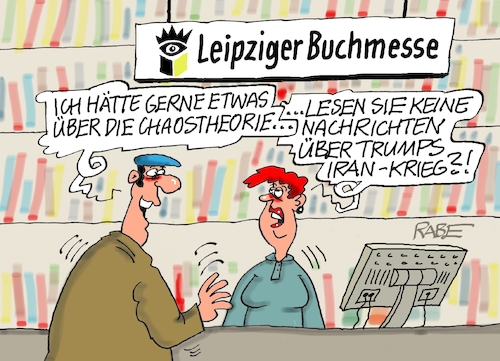 Cartoon: Chaostheorie (medium) by RABE tagged trump,präsident,usa,donald,einmarsch,erstürmung,cartoon,karikatur,pressezeichnung,rabe,ralf,böhme,farbcartoon,tagescartoon,venezuela,südamerika,maduro,regimewechsel,weltordnung,kongress,völkerrecht,chaos,chaostheorie,iran,irankrieg,israel,straße,von,hormus,öltanker,bücher,buchmesse,leipzig,trump,präsident,usa,donald,einmarsch,erstürmung,cartoon,karikatur,pressezeichnung,rabe,ralf,böhme,farbcartoon,tagescartoon,venezuela,südamerika,maduro,regimewechsel,weltordnung,kongress,völkerrecht,chaos,chaostheorie,iran,irankrieg,israel,straße,von,hormus,öltanker,bücher,buchmesse,leipzig