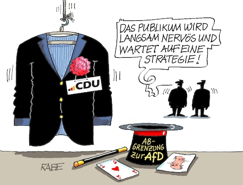 Cartoon: Entzauberung (medium) by RABE tagged merz,union,kanzler,fritze,koalition,spd,klingbeil,bundesregierung,rabe,ralf,böhme,cartoon,karikatur,pressezeichnung,farbcartoon,tagescartoon,trump,putin,krisen,tv,nachrichten,waschmaschine,entzauberung,abgrenzungsstrategie,strategie,abgrenzung,afd,rechte,brandmauer,zauber,zauberer,zylinder,jacket,zauberstab,stragegieberatung,hauptgegener,abgrenzungskurs,merz,union,kanzler,fritze,koalition,spd,klingbeil,bundesregierung,rabe,ralf,böhme,cartoon,karikatur,pressezeichnung,farbcartoon,tagescartoon,trump,putin,krisen,tv,nachrichten,waschmaschine,entzauberung,abgrenzungsstrategie,strategie,abgrenzung,afd,rechte,brandmauer,zauber,zauberer,zylinder,jacket,zauberstab,stragegieberatung,hauptgegener,abgrenzungskurs