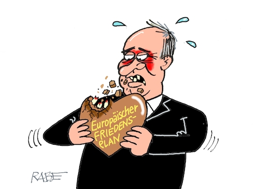 Cartoon: Friedensplan (medium) by RABE tagged merz,union,kanzler,fritze,koalition,spd,klingbeil,bundesregierung,rabe,ralf,böhme,cartoon,karikatur,pressezeichnung,farbcartoon,tagescartoon,trump,putin,krisen,tv,nachrichten,waschmaschine,kanzleramt,ukrainetreffen,frieden,friedensplan,russland,waffenstillstand,diplomatie,waffenruhe,sicherheit,lebkuchen,pfefferkuchen,zahn,zähne,merz,union,kanzler,fritze,koalition,spd,klingbeil,bundesregierung,rabe,ralf,böhme,cartoon,karikatur,pressezeichnung,farbcartoon,tagescartoon,trump,putin,krisen,tv,nachrichten,waschmaschine,kanzleramt,ukrainetreffen,frieden,friedensplan,russland,waffenstillstand,diplomatie,waffenruhe,sicherheit,lebkuchen,pfefferkuchen,zahn,zähne