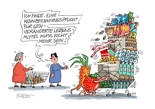 Cartoon: Geniale Gene (medium) by RABE tagged merz,kanzler,koalition,union,spd,klingbeil,cartoon,karikatur,pressezeichnung,farbcartoon,tagescartoon,db,bahn,frühling,frühjahr,frühjahrsputz,ice,zug,blumenkasten,blumenkästen,esc,songcontest,supermarkt