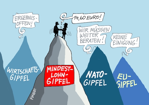 Cartoon: Gipfelbeschluss (medium) by RABE tagged merz,union,kanzler,fritze,koalition,spd,klingbeil,bundesregierung,rabe,ralf,böhme,cartoon,karikatur,pressezeichnung,farbcartoon,tagescartoon,trump,putin,krisen,tv,nachrichten,mindestlohn,mindestlohnbeschluß,bärbel,bas,arbeitsministerin,sozialhilfe,entlohnung,gipfel,natogipfel,wirtschaftsgipfel,merz,union,kanzler,fritze,koalition,spd,klingbeil,bundesregierung,rabe,ralf,böhme,cartoon,karikatur,pressezeichnung,farbcartoon,tagescartoon,trump,putin,krisen,tv,nachrichten,mindestlohn,mindestlohnbeschluß,bärbel,bas,arbeitsministerin,sozialhilfe,entlohnung,gipfel,natogipfel,wirtschaftsgipfel