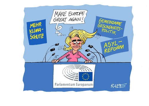 Cartoon: Great again (medium) by RABE tagged eu,europa,europaparlament,rede,von,der,layen,lage,rabe,ralf,böhme,cartoon,karikatur,pressezeichnung,farbcartoon,tagescartoon,corona,klima,klimapolitik,klimaschutz,kohlendioxidausstoss,asylanten,asylpolitik,gesundheitspolitik,trump,europe,great,again,eu,europa,europaparlament,rede,von,der,layen,lage,rabe,ralf,böhme,cartoon,karikatur,pressezeichnung,farbcartoon,tagescartoon,corona,klima,klimapolitik,klimaschutz,kohlendioxidausstoss,asylanten,asylpolitik,gesundheitspolitik,trump,europe,great,again