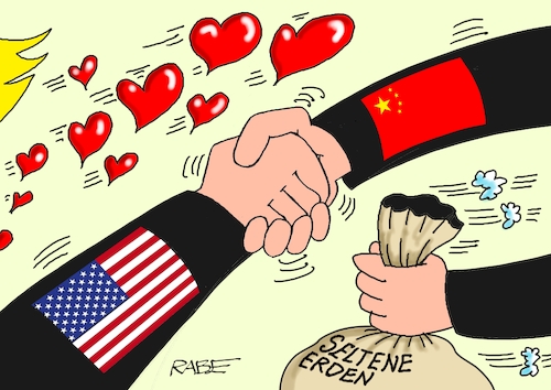 Cartoon: Handshaking II (medium) by RABE tagged trump,kanada,gipfel,gipfeltreffen,staatschefs,rabe,ralf,böhme,cartoon,karikatur,pressezeichnung,farbcartoon,tagescartoon,gespenst,geist,angst,donald,usa,nato,natoaustritt,schild,china,peking,xi,abkommen,handel,handelskrieg,zoll,strafzoll,seltene,erden,hände,handschütteln,herzen,herz,trump,kanada,gipfel,gipfeltreffen,staatschefs,rabe,ralf,böhme,cartoon,karikatur,pressezeichnung,farbcartoon,tagescartoon,gespenst,geist,angst,donald,usa,nato,natoaustritt,schild,china,peking,xi,abkommen,handel,handelskrieg,zoll,strafzoll,seltene,erden,hände,handschütteln,herzen,herz