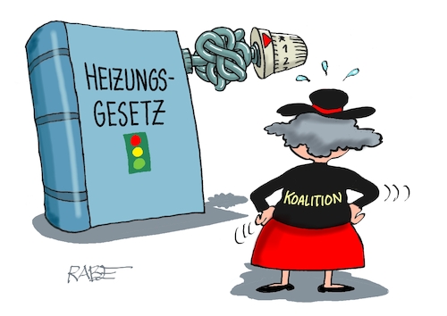 Cartoon: Heizungsgesetz (medium) by RABE tagged merz,kanzler,koalition,union,spd,klingbeil,cartoon,karikatur,pressezeichnung,farbcartoon,tagescartoon,bürokratie,verwaltung,beamte,modernisierung,monster,drachen,schwert,holzschwert,nägel,säge,heizung,heizungsgesetz,habeck,ampel,knoten,thermostat,schwarz,rot,merz,kanzler,koalition,union,spd,klingbeil,cartoon,karikatur,pressezeichnung,farbcartoon,tagescartoon,bürokratie,verwaltung,beamte,modernisierung,monster,drachen,schwert,holzschwert,nägel,säge,heizung,heizungsgesetz,habeck,ampel,knoten,thermostat,schwarz,rot