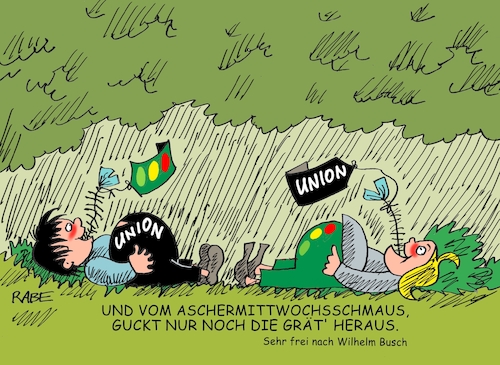 Cartoon: Max und Moritz (medium) by RABE tagged karneval,fasching,karnevalsaison,saisonbeginn,narren,karnevalisten,feier,rabe,ralf,böhme,cartoon,karikatur,pressezeichnung,farbcartoon,tagescartoon,bundesregierung,ampelkoalition,ampel,narrenfreiheit,fastnacht,fastenzeit,aschermittwoch,max,moritz,wilhelm,busch,gräte,schmaus,union,karneval,fasching,karnevalsaison,saisonbeginn,narren,karnevalisten,feier,rabe,ralf,böhme,cartoon,karikatur,pressezeichnung,farbcartoon,tagescartoon,bundesregierung,ampelkoalition,ampel,narrenfreiheit,fastnacht,fastenzeit,aschermittwoch,max,moritz,wilhelm,busch,gräte,schmaus,union