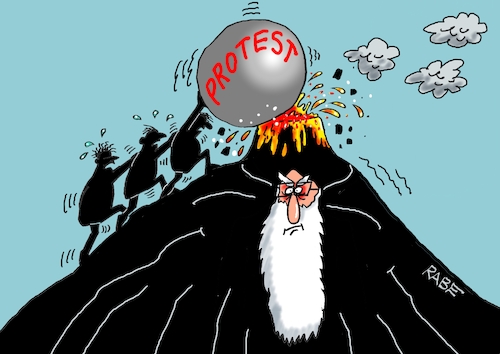 Cartoon: Mullah Hitzkopf (medium) by RABE tagged merz,kanzler,koalition,union,spd,klingbeil,cartoon,karikatur,pressezeichnung,farbcartoon,tagescartoon,weihnachten,silvester,neujahr,jahresbeginn,start,rettung,rettungsring,michel,ertrinken,mullah,mullahs,mullahregime,iran,protest,vulkan,usa,trump,merz,kanzler,koalition,union,spd,klingbeil,cartoon,karikatur,pressezeichnung,farbcartoon,tagescartoon,weihnachten,silvester,neujahr,jahresbeginn,start,rettung,rettungsring,michel,ertrinken,mullah,mullahs,mullahregime,iran,protest,vulkan,usa,trump