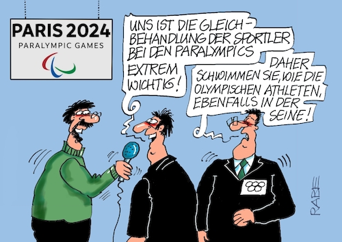 Cartoon: Paralympics (medium) by RABE tagged olympiade,sommerspiele,sport,paris,cartoon,karikatur,pressezeichnung,farbcartoon,tagescartoon,treppchen,podest,siegerehrung,siegerpodest,hund,herrchen,training,ringe,fische,seine,fluß,luftblasen,paralympics,olympiade,sommerspiele,sport,paris,cartoon,karikatur,pressezeichnung,farbcartoon,tagescartoon,treppchen,podest,siegerehrung,siegerpodest,hund,herrchen,training,ringe,fische,seine,fluß,luftblasen,paralympics