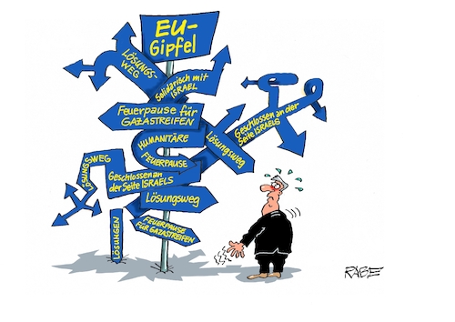 Cartoon: Richtungspfeile (medium) by RABE tagged eu,brüssel,rede,nation,lage,uschi,ursula,von,der,leyen,rabe,ralf,böhme,cartoon,karikatur,pressezeichnung,farbcartoon,tagescartoon,nahost,israel,palästine,palästinenser,gazastreifen,westjordanland,hilfslieferungen,hilfsgüter,waffenstillstand,feuerpause,wegweiser,richtungspfeile,eu,brüssel,rede,nation,lage,uschi,ursula,von,der,leyen,rabe,ralf,böhme,cartoon,karikatur,pressezeichnung,farbcartoon,tagescartoon,nahost,israel,palästine,palästinenser,gazastreifen,westjordanland,hilfslieferungen,hilfsgüter,waffenstillstand,feuerpause,wegweiser,richtungspfeile