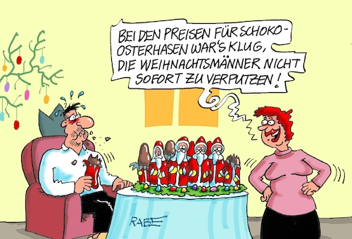 Cartoon: Schokoladenseite (medium) by RABE tagged merz,kanzler,koalition,union,spd,klingbeil,cartoon,karikatur,pressezeichnung,farbcartoon,tagescartoon,db,bahn,frühling,frühjahr,frühjahrsputz,ice,zug,blumenkasten,blumenkästen,ostern,osterfest,osterhase,weihnachten,weihnachtsman,kakao,kakaobohne,kakaopreise,preisansieg,preissteigerung,schokoosterhase,schokoweihnachtsmann,merz,kanzler,koalition,union,spd,klingbeil,cartoon,karikatur,pressezeichnung,farbcartoon,tagescartoon,db,bahn,frühling,frühjahr,frühjahrsputz,ice,zug,blumenkasten,blumenkästen,ostern,osterfest,osterhase,weihnachten,weihnachtsman,kakao,kakaobohne,kakaopreise,preisansieg,preissteigerung,schokoosterhase,schokoweihnachtsmann