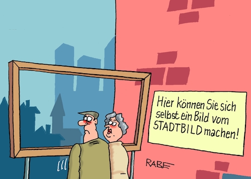 Cartoon: Stadtbild vom Stadtbild (medium) by RABE tagged merz,union,kanzler,fritze,koalition,spd,klingbeil,bundesregierung,rabe,ralf,böhme,cartoon,karikatur,pressezeichnung,farbcartoon,tagescartoon,trump,putin,krisen,tv,nachrichten,waschmaschine,stadt,stadtbild,stadtbilddebatte,stadtbilddemo,bild,bilderrahmen,ausblick,migranten,flüchtlinge,sicherheit,merz,union,kanzler,fritze,koalition,spd,klingbeil,bundesregierung,rabe,ralf,böhme,cartoon,karikatur,pressezeichnung,farbcartoon,tagescartoon,trump,putin,krisen,tv,nachrichten,waschmaschine,stadt,stadtbild,stadtbilddebatte,stadtbilddemo,bild,bilderrahmen,ausblick,migranten,flüchtlinge,sicherheit