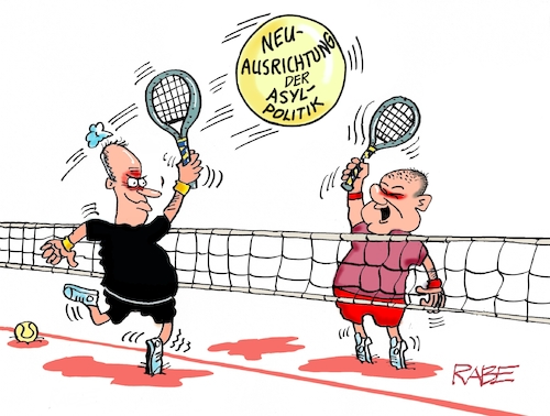 Cartoon: Tennismatch (medium) by RABE tagged ampel,ampelregierung,rot,grün,gelb,fdp,spd,grüne,rabe,ralf,böhme,cartoon,karikatur,pressezeichnung,farbcartoon,tagescartoon,pöbelei,pöbler,bestrafung,regelung,beschimpfung,bundestag,abgeordnete,asylpolitik,abschiebung,merz,scholz,wahlkampf,solingen,messerattacke,messerangriff,tennis,tennisball,netz,tennisspieler,ampel,ampelregierung,rot,grün,gelb,fdp,spd,grüne,rabe,ralf,böhme,cartoon,karikatur,pressezeichnung,farbcartoon,tagescartoon,pöbelei,pöbler,bestrafung,regelung,beschimpfung,bundestag,abgeordnete,asylpolitik,abschiebung,merz,scholz,wahlkampf,solingen,messerattacke,messerangriff,tennis,tennisball,netz,tennisspieler