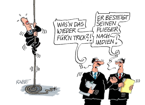 Cartoon: Trickser Merz (medium) by RABE tagged merz,kanzler,koalition,union,spd,klingbeil,cartoon,karikatur,pressezeichnung,farbcartoon,tagescartoon,weihnachten,silvester,neujahr,jahresbeginn,start,rettung,rettungsring,michel,ertrinken,reise,flug,flieger,maschine,staatsbesuch,indien,seil,seiltrick,groko,boarding,merz,kanzler,koalition,union,spd,klingbeil,cartoon,karikatur,pressezeichnung,farbcartoon,tagescartoon,weihnachten,silvester,neujahr,jahresbeginn,start,rettung,rettungsring,michel,ertrinken,reise,flug,flieger,maschine,staatsbesuch,indien,seil,seiltrick,groko,boarding
