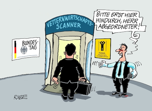 Cartoon: Vetternwirtschaft (medium) by RABE tagged merz,kanzler,koalition,union,spd,klingbeil,cartoon,karikatur,pressezeichnung,farbcartoon,tagescartoon,bürokratie,verwaltung,beamte,modernisierung,monster,drachen,schwert,holzschwert,nägel,säge,vetter,vetternwirtschaft,bundestag,abgeordnete,verwandte,scanner,körperscanner,bodyscanner,afd,reiche,habeck,bundesregierung,merz,kanzler,koalition,union,spd,klingbeil,cartoon,karikatur,pressezeichnung,farbcartoon,tagescartoon,bürokratie,verwaltung,beamte,modernisierung,monster,drachen,schwert,holzschwert,nägel,säge,vetter,vetternwirtschaft,bundestag,abgeordnete,verwandte,scanner,körperscanner,bodyscanner,afd,reiche,habeck,bundesregierung