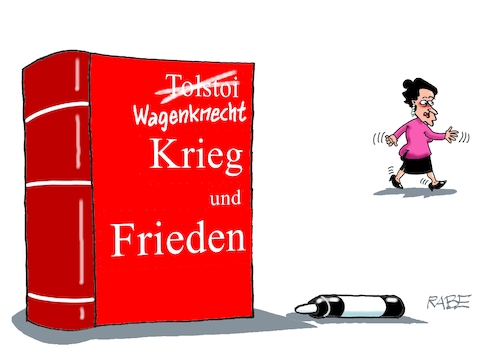 Cartoon: Wagenknecht und Tolstoi (medium) by RABE tagged arzt,patient,notarzt,hno,rabe,ralf,böhme,cartoon,karikatur,pressezeichnung,farbcartoon,tagescartoon,mineralwasser,pet,flaschen,platikflaschen,verschlusskappe,tethered,caps,nase,nasenloch,klimaschutz,bsw,sahra,wagenknecht,toilstoi,krieg,frieden,streichung,neuauflage,osten,wähler,buch,roman,tolstoi,schriftsteller,russland,putinversteher,diplomatie,ukrainekrieg,arzt,patient,notarzt,hno,rabe,ralf,böhme,cartoon,karikatur,pressezeichnung,farbcartoon,tagescartoon,mineralwasser,pet,flaschen,platikflaschen,verschlusskappe,tethered,caps,nase,nasenloch,klimaschutz,bsw,sahra,wagenknecht,toilstoi,krieg,frieden,streichung,neuauflage,osten,wähler,buch,roman,tolstoi,schriftsteller,russland,putinversteher,diplomatie,ukrainekrieg