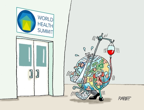 Weltgesundheit mit Pflaster