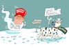Cartoon: Angsthund (small) by RABE tagged trump,präsident,usa,donald,einmarsch,erstürmung,cartoon,karikatur,pressezeichnung,rabe,ralf,böhme,farbcartoon,tagescartoon,venezuela,südamerika,maduro,regimewechsel,weltordnung,kongress,völkerrecht,grönland,grönlandstreit,deal,bundeswehr,rückzug,invasion,okkupation,hund,strefe,strafzoll,strafzölle,handel,handelskrieg,gespenst