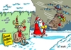 Cartoon: Drohne (small) by RABE tagged drohne,amazon,weihnachtsgeschenke,paketdienst,paketlieferung,weihnachtsmann,geschenkesack,rabe,ralf,böhme,cartoon,karikatur,pressezeichnung,farbcartoon,tagescartoon,rentier,rudolph,arbeitslosigkeit,weihnachtsfest,bescherung