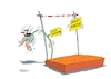 Cartoon: Durchbruch II (small) by RABE tagged merz,groko,spd,union,posten,postenvergabe,rabe,ralf,böhme,cartoon,karikatur,pressezeichnung,farbcartoon,tagescartoon,schaufenster,deko,umbau,laden,ladenhüter,regierungsbildung,wahlgang,kanzlerwahl,stab,stabhochsprung,bruch,wahldebakel,niederlage,scheitern