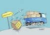 Cartoon: Exportweltmeister (small) by RABE tagged merz,union,kanzler,fritze,koalition,spd,klingbeil,bundesregierung,rabe,ralf,böhme,cartoon,karikatur,pressezeichnung,farbcartoon,tagescartoon,trump,putin,krisen,tv,nachrichten,wirtschaft,handel,export,exporteur,lkw,kiste,absturz